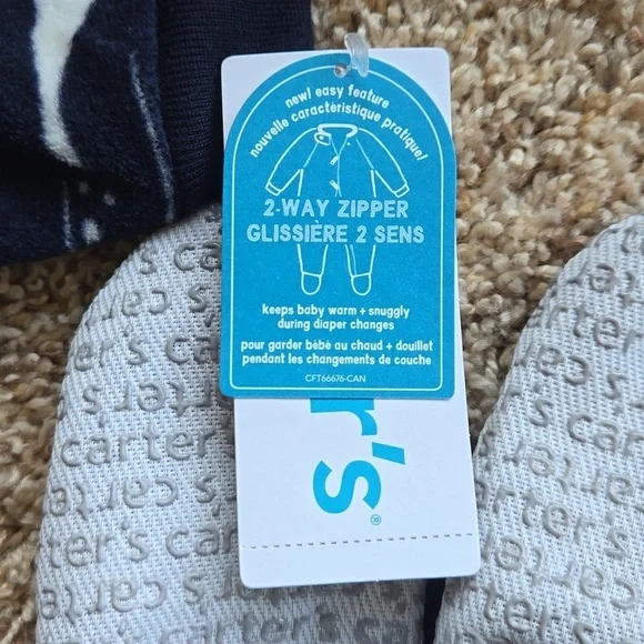 Carter's fleece sleeper, 18 months, nwt - Picture 4 of 5
